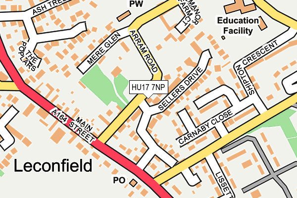 HU17 7NP map - OS OpenMap – Local (Ordnance Survey)