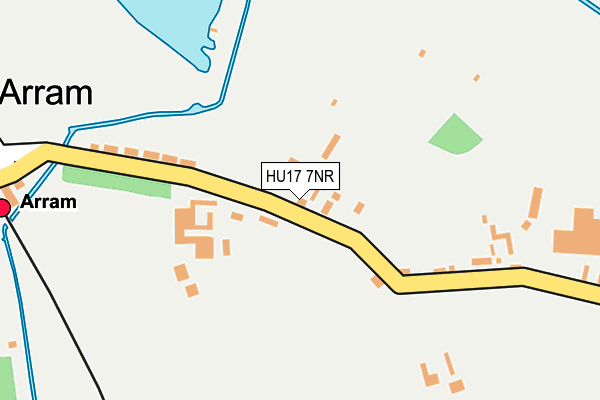 HU17 7NR map - OS OpenMap – Local (Ordnance Survey)