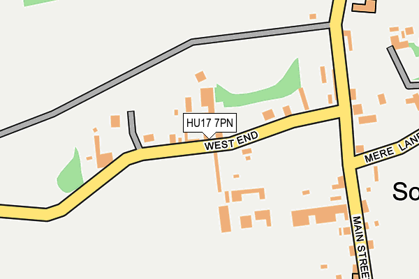 HU17 7PN map - OS OpenMap – Local (Ordnance Survey)