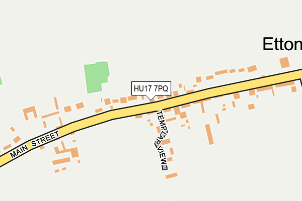 HU17 7PQ map - OS OpenMap – Local (Ordnance Survey)