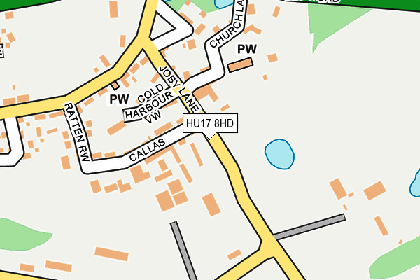 HU17 8HD map - OS OpenMap – Local (Ordnance Survey)