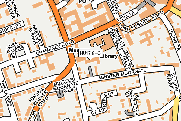 HU17 8HQ map - OS OpenMap – Local (Ordnance Survey)