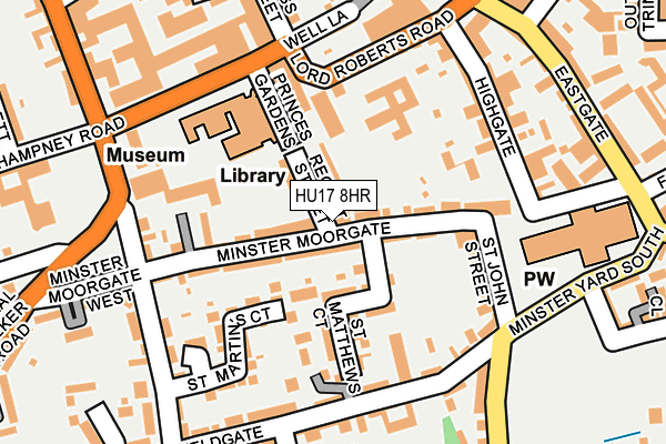 HU17 8HR map - OS OpenMap – Local (Ordnance Survey)