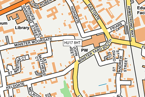 HU17 8HT map - OS OpenMap – Local (Ordnance Survey)