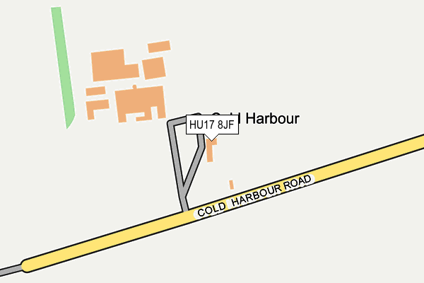 HU17 8JF map - OS OpenMap – Local (Ordnance Survey)