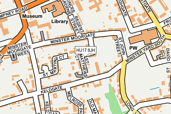 HU17 8JH map - OS OpenMap – Local (Ordnance Survey)