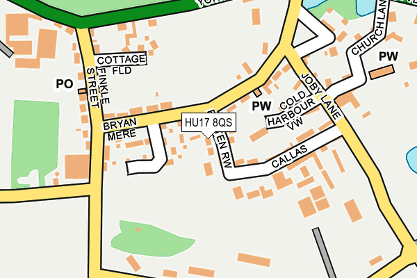 HU17 8QS map - OS OpenMap – Local (Ordnance Survey)