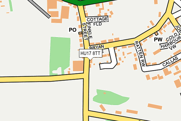 HU17 8TT map - OS OpenMap – Local (Ordnance Survey)