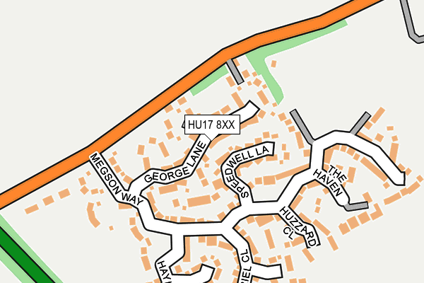 HU17 8XX map - OS OpenMap – Local (Ordnance Survey)