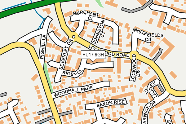 HU17 9GH map - OS OpenMap – Local (Ordnance Survey)