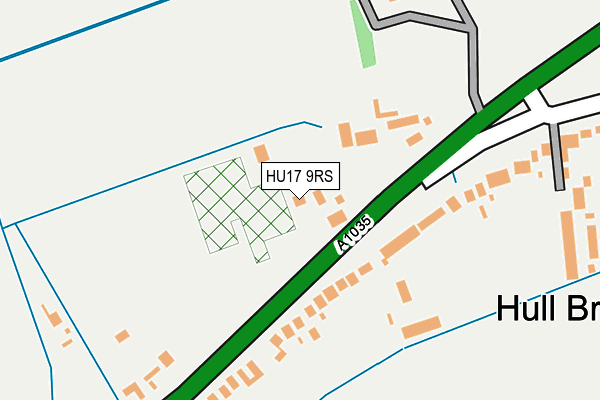 HU17 9RS map - OS OpenMap – Local (Ordnance Survey)