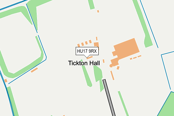 HU17 9RX map - OS OpenMap – Local (Ordnance Survey)