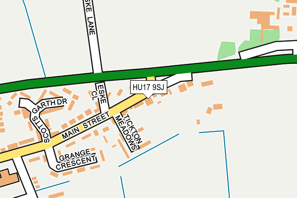 HU17 9SJ map - OS OpenMap – Local (Ordnance Survey)