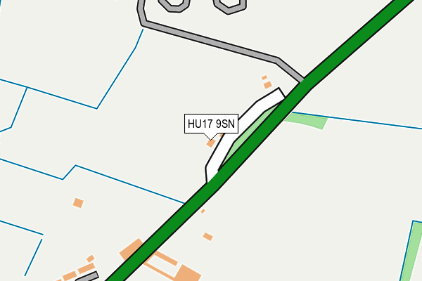 HU17 9SN map - OS OpenMap – Local (Ordnance Survey)