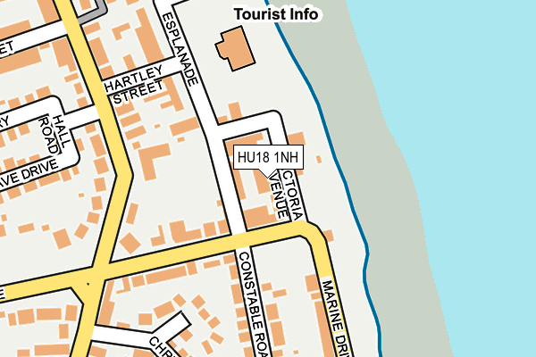 HU18 1NH map - OS OpenMap – Local (Ordnance Survey)