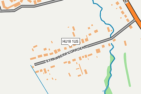 Map of HORNSEA POTTERY LTD at local scale