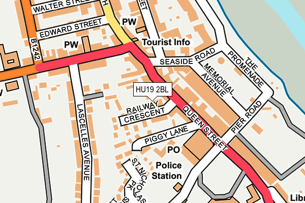 HU19 2BL map - OS OpenMap – Local (Ordnance Survey)