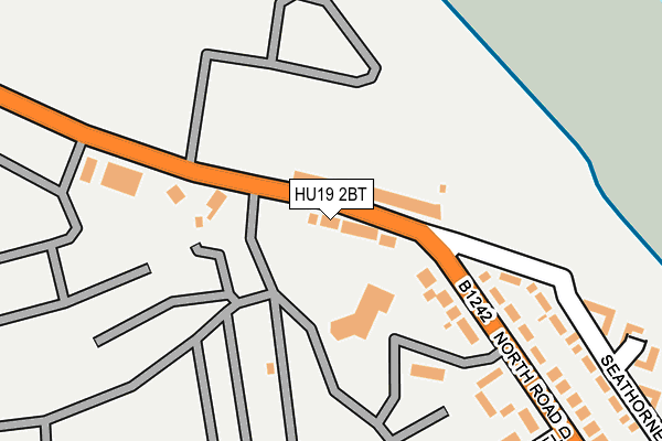 HU19 2BT map - OS OpenMap – Local (Ordnance Survey)