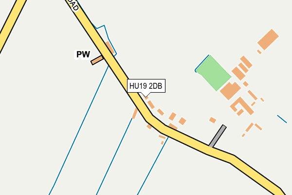 HU19 2DB map - OS OpenMap – Local (Ordnance Survey)