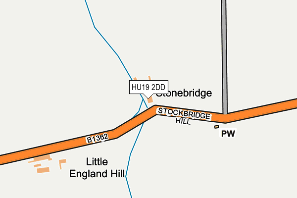 HU19 2DD map - OS OpenMap – Local (Ordnance Survey)