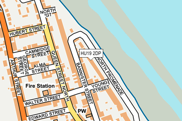 HU19 2DP map - OS OpenMap – Local (Ordnance Survey)