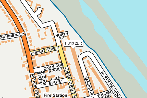 HU19 2DR map - OS OpenMap – Local (Ordnance Survey)