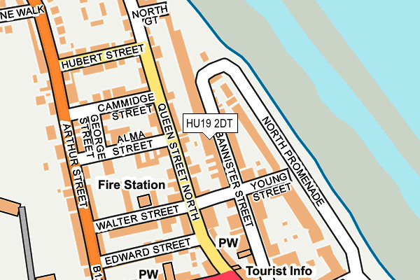 HU19 2DT map - OS OpenMap – Local (Ordnance Survey)