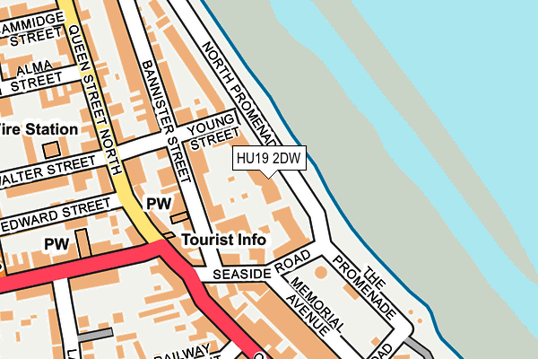 HU19 2DW map - OS OpenMap – Local (Ordnance Survey)