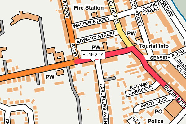 HU19 2DY map - OS OpenMap – Local (Ordnance Survey)