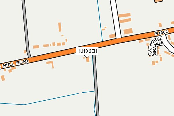 HU19 2EH map - OS OpenMap – Local (Ordnance Survey)