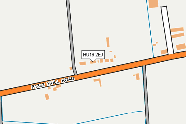 HU19 2EJ map - OS OpenMap – Local (Ordnance Survey)