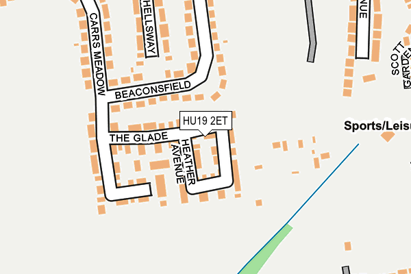 HU19 2ET map - OS OpenMap – Local (Ordnance Survey)