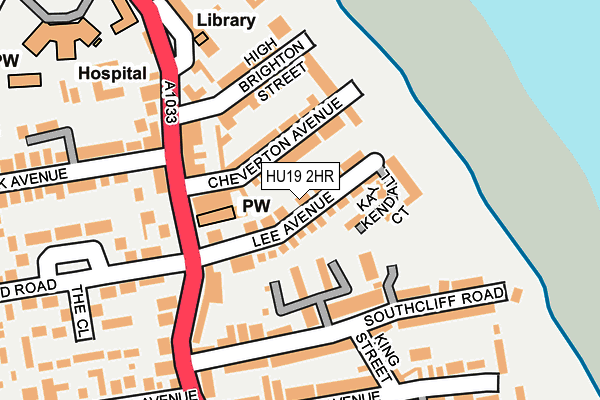 HU19 2HR map - OS OpenMap – Local (Ordnance Survey)