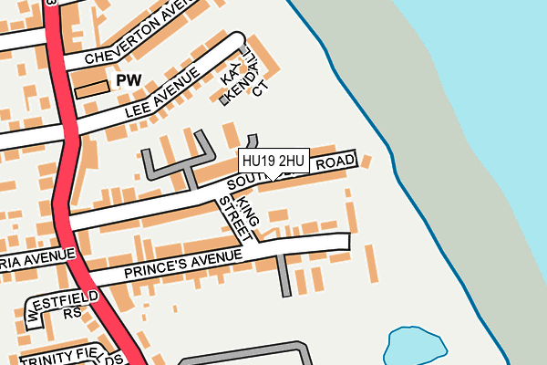 HU19 2HU map - OS OpenMap – Local (Ordnance Survey)