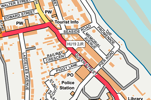 HU19 2JR map - OS OpenMap – Local (Ordnance Survey)