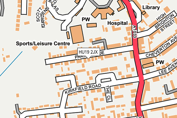 Map of CARLTON HOMES DEVELOPMENT LTD at local scale