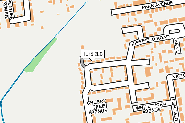 HU19 2LD map - OS OpenMap – Local (Ordnance Survey)