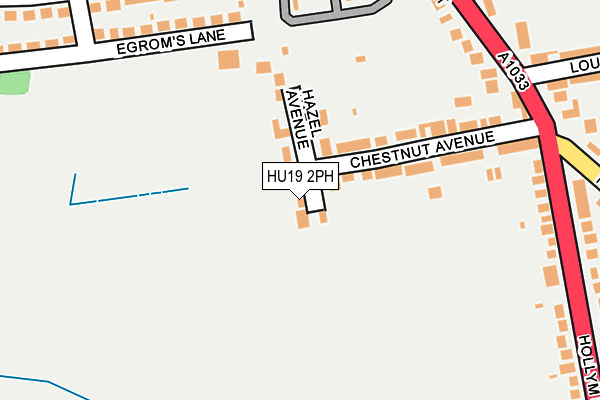 HU19 2PH map - OS OpenMap – Local (Ordnance Survey)