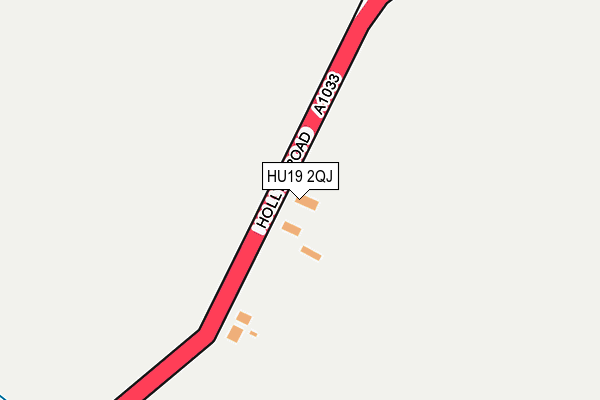 HU19 2QJ map - OS OpenMap – Local (Ordnance Survey)