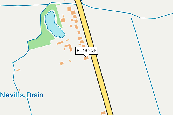 HU19 2QP map - OS OpenMap – Local (Ordnance Survey)