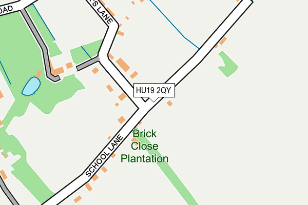 HU19 2QY map - OS OpenMap – Local (Ordnance Survey)