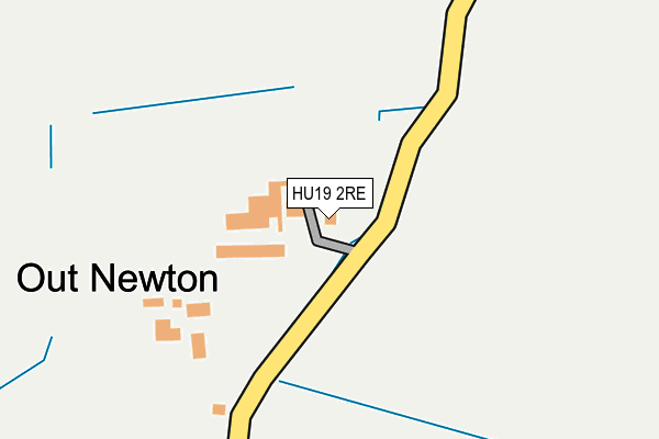 HU19 2RE map - OS OpenMap – Local (Ordnance Survey)