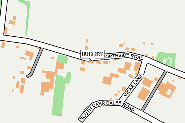 HU19 2RY map - OS OpenMap – Local (Ordnance Survey)