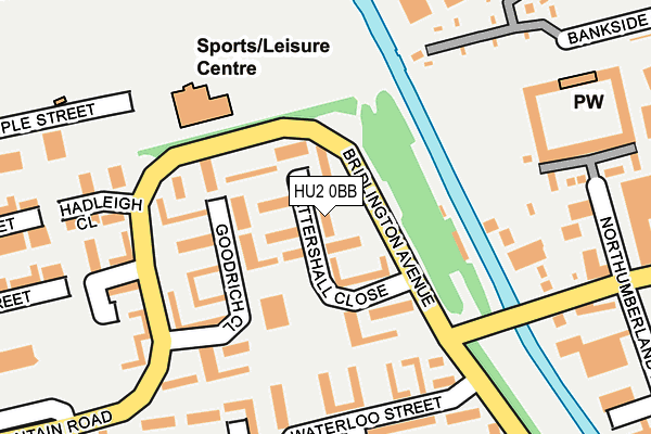 HU2 0BB map - OS OpenMap – Local (Ordnance Survey)