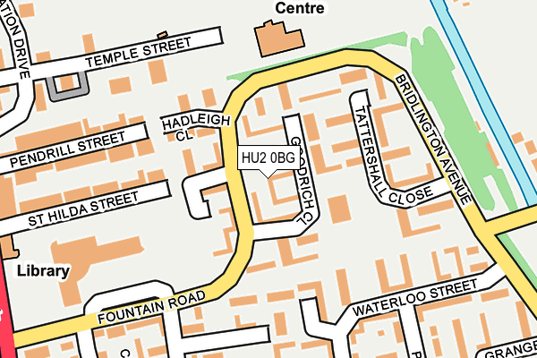 HU2 0BG map - OS OpenMap – Local (Ordnance Survey)