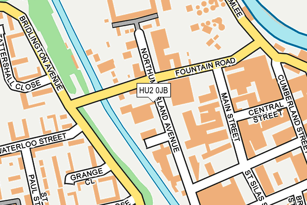 HU2 0JB map - OS OpenMap – Local (Ordnance Survey)