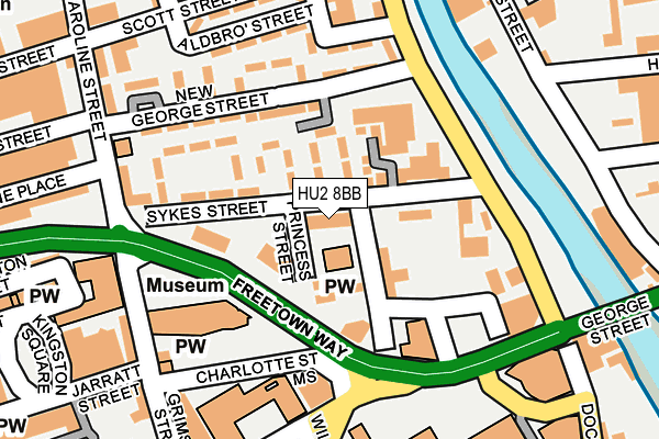 HU2 8BB map - OS OpenMap – Local (Ordnance Survey)