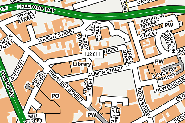 HU2 8HH map - OS OpenMap – Local (Ordnance Survey)