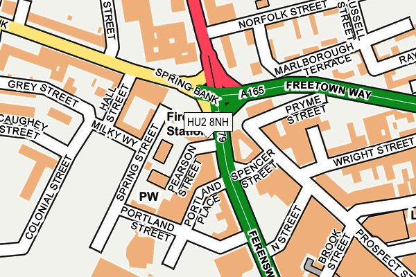 HU2 8NH map - OS OpenMap – Local (Ordnance Survey)