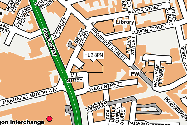HU2 8PN map - OS OpenMap – Local (Ordnance Survey)